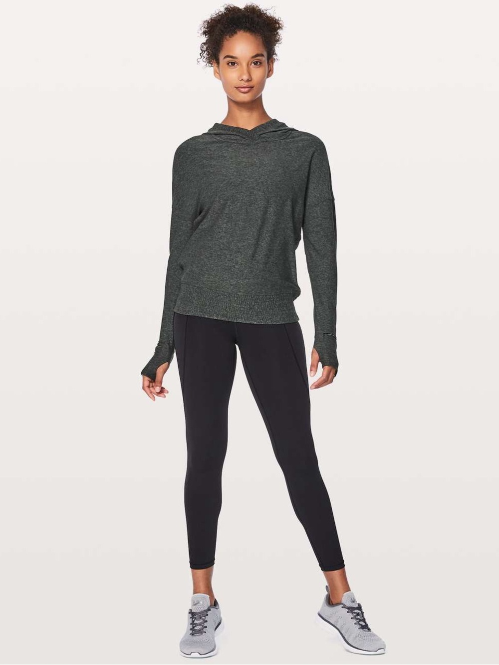 Lululemon Lead The Pack Hoodie
Heathered Dark Cast / Black Size 4